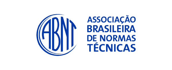 Logotipo da ABNT, Associação Brasileira de Normas Técnicas, responsável pela normalização técnica no Brasil.