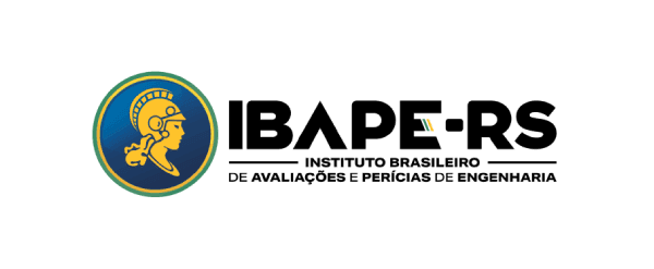 Logotipo do IBAPE-RS, Instituto Brasileiro de Avaliações e Perícias de Engenharia do Rio Grande do Sul, referência em engenharia legal.