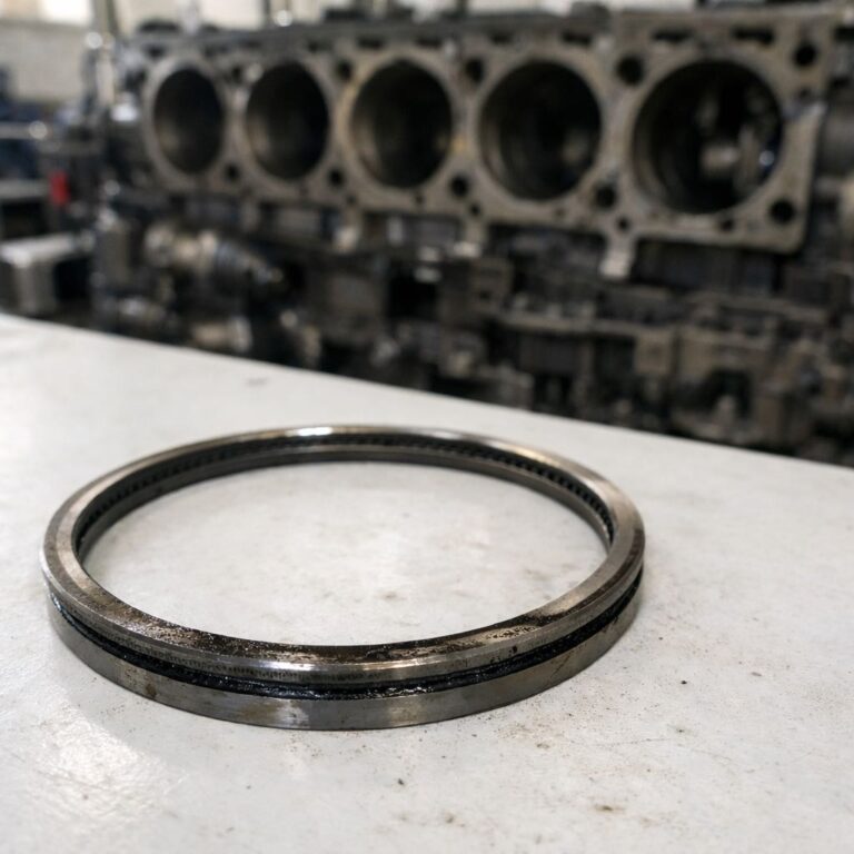 Fotografia de inspeção detalhada de anéis de pistão de motor a diesel para perícia em consumo de óleo em Caxias do Sul RS